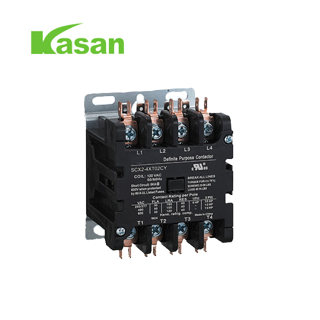 UL egiaztatutako 4 Polo 40 AMP DP Kontaktorea 120 Volt AC Bobina Kontaktorea